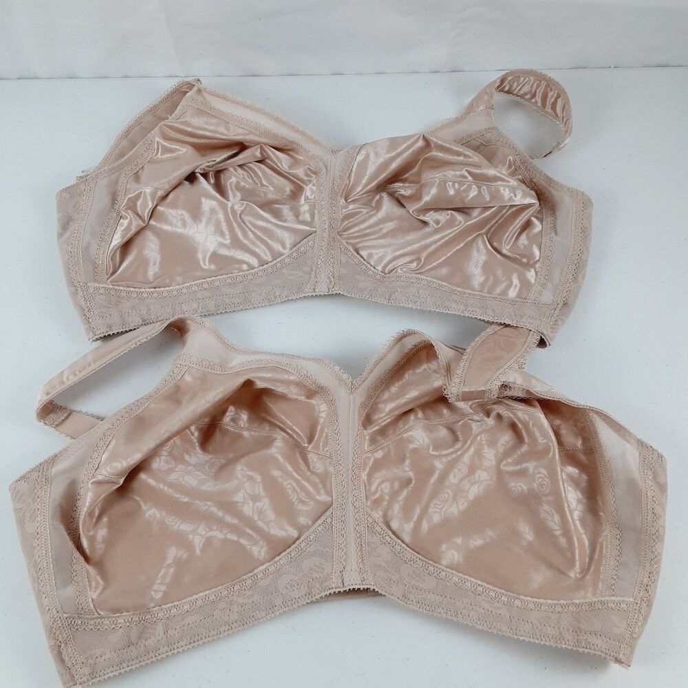Playtex 18 Hour Nude Bras No Wire No Padding Womens Size 46DD Lot of 2